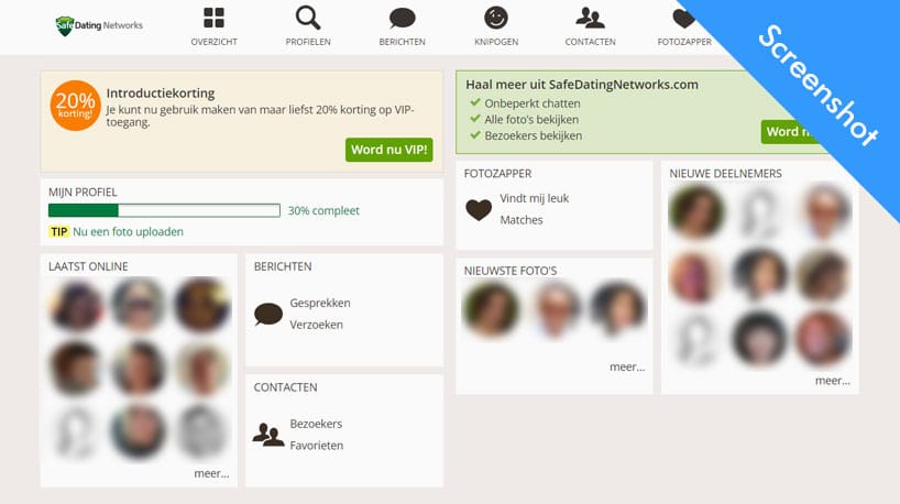safe dating networks dashboard