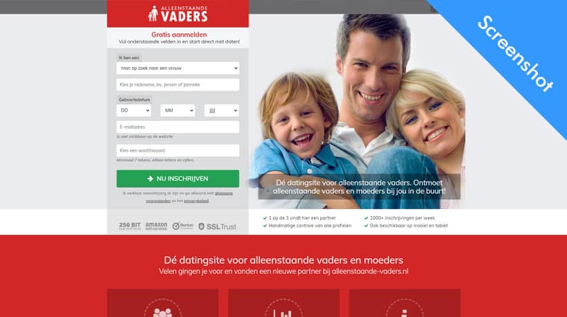 alleenstaande vaders nl screenshot