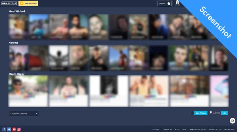 Gaydar dashboard