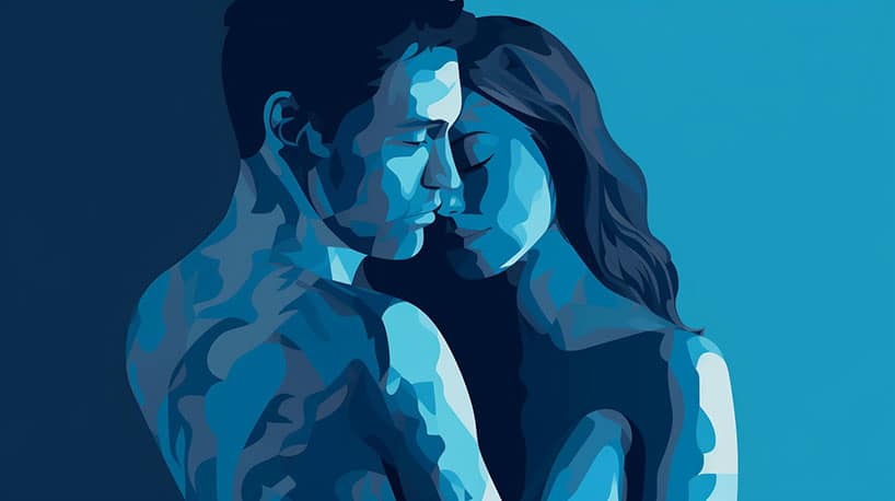 omhelzend stel met relatieproblemen