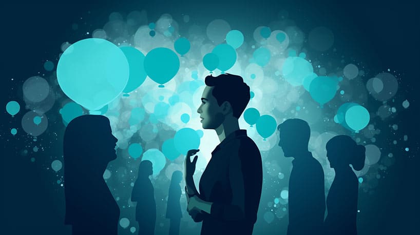 Twee mensen in goed gesprek tijdens speeddate