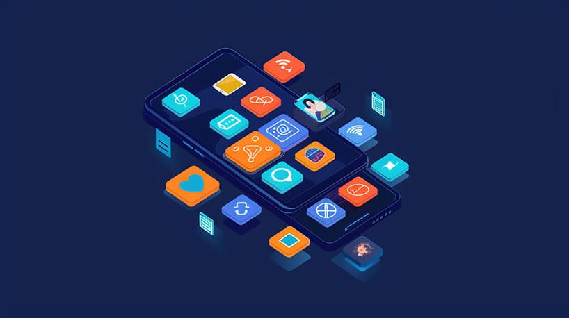 Smartphone met EliteDating app: Persoonlijkheidstest, foto's uploaden, profiel maken.